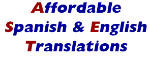 Affordable Spanish & English Translations
